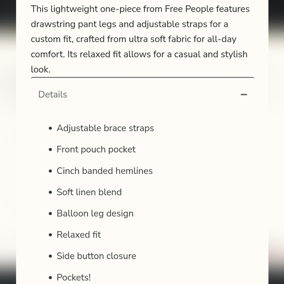 Free People Follow the Sun One piece/overalls - peach 🍑 - Picture 4 of 9